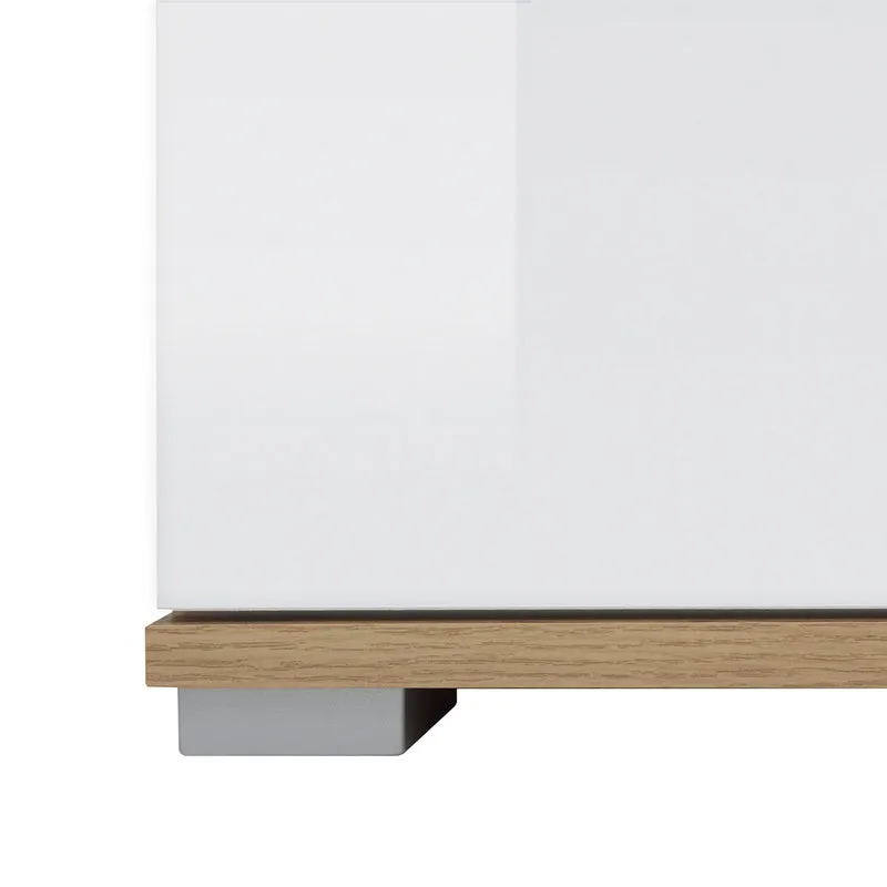 Buffet 4 portes Selma Blanc et Bois