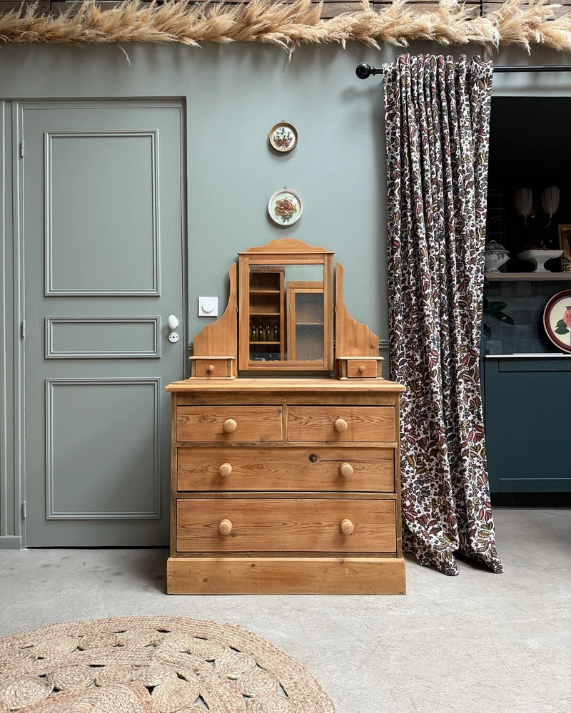 Commode anglaise coiffeuse