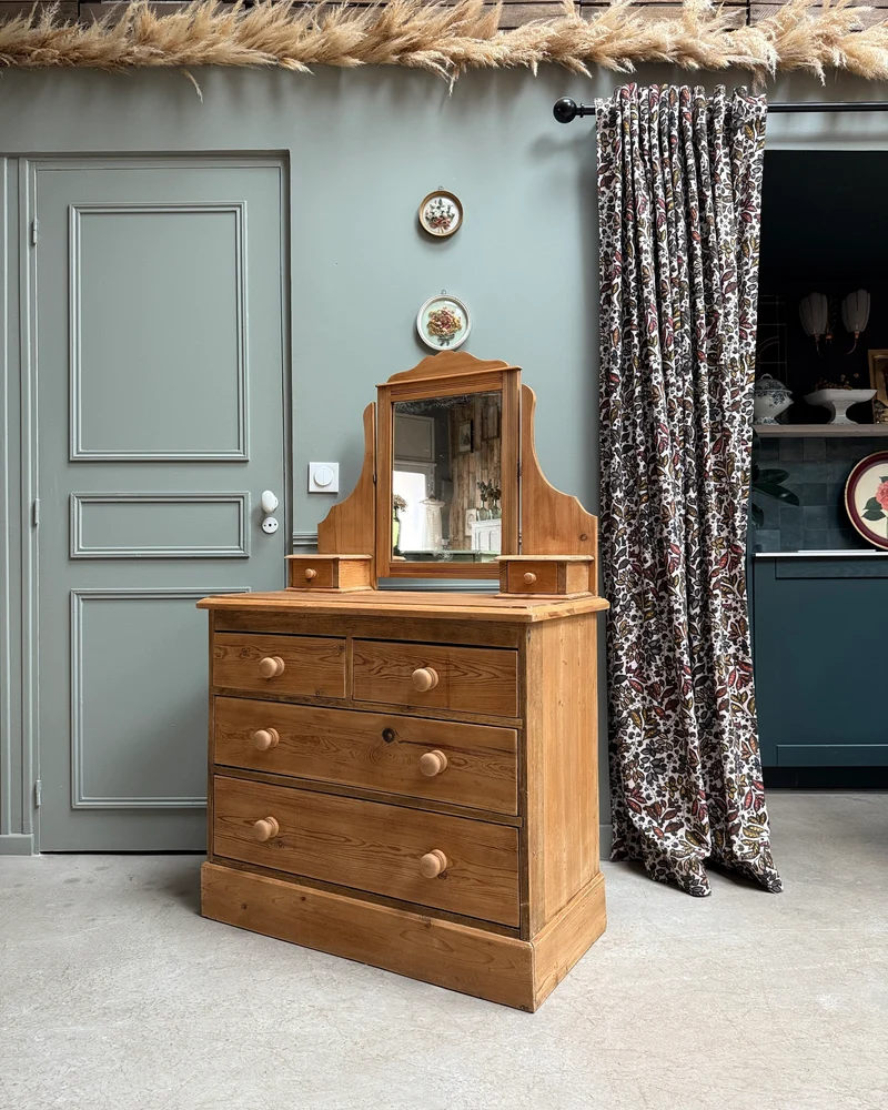 Commode anglaise coiffeuse
