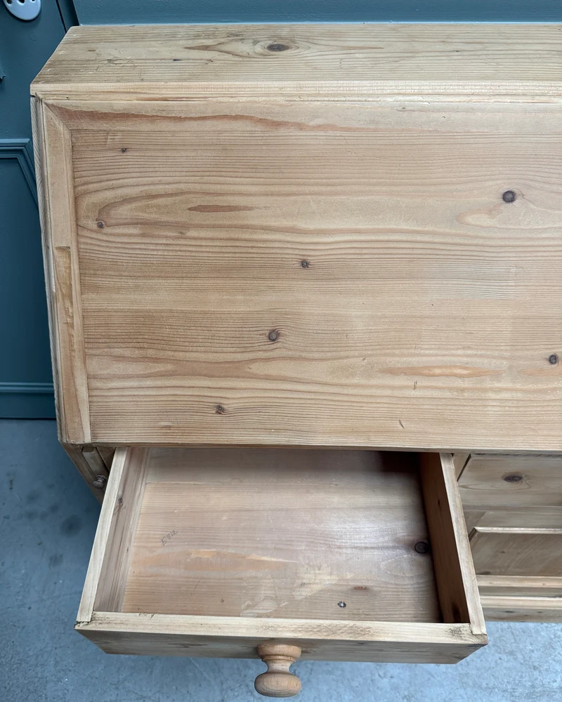 Commode anglaise scriban en pin
