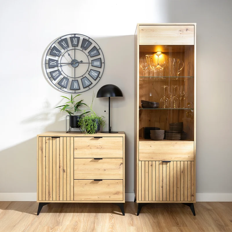 Vitrine 2 portes Mao Bois