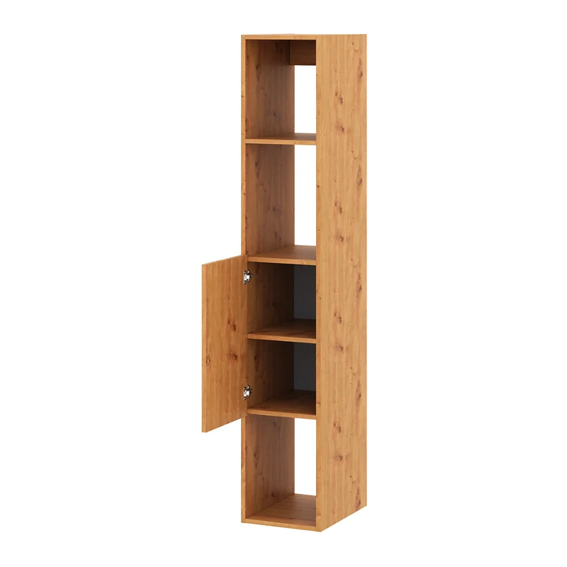 Bibliothèque murale 1 porte Idao Bois clair