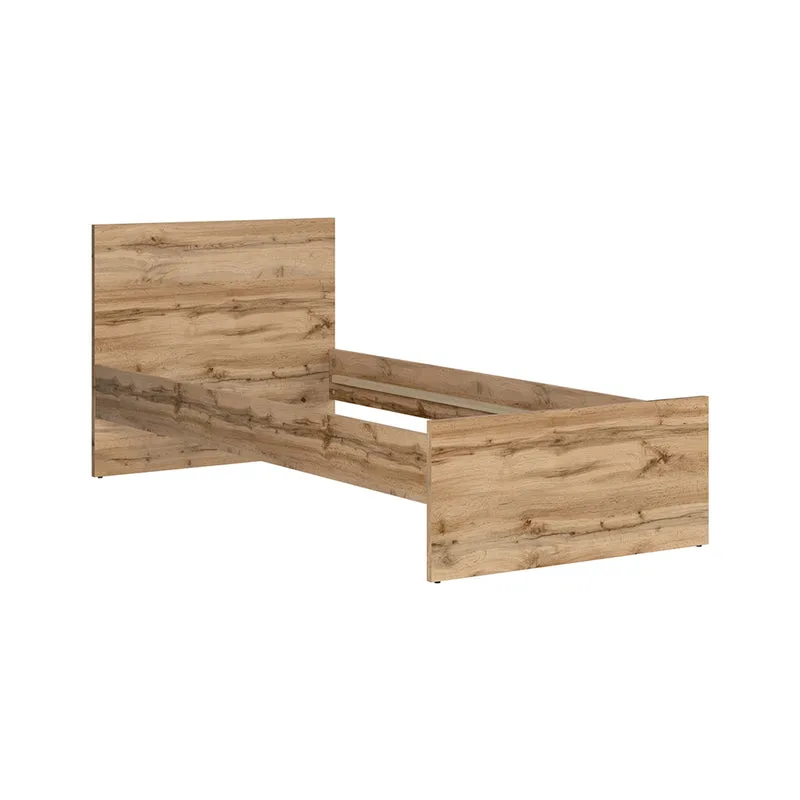 Lit 90x200 June Blanc et Bois