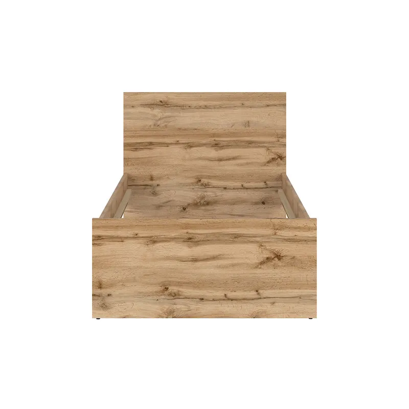 Lit 90x200 June Blanc et Bois