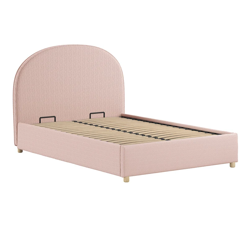 Lit coffre 140x200 sommier inclus Vipack Moon Rose