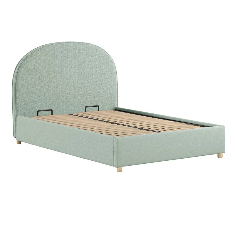 Lit coffre 140x200 sommier inclus Vipack Moon Vert