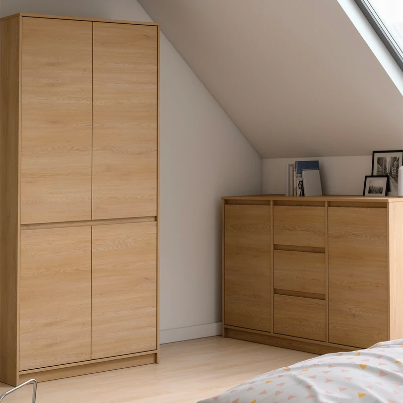 Armoire 4 portes Beck Bois