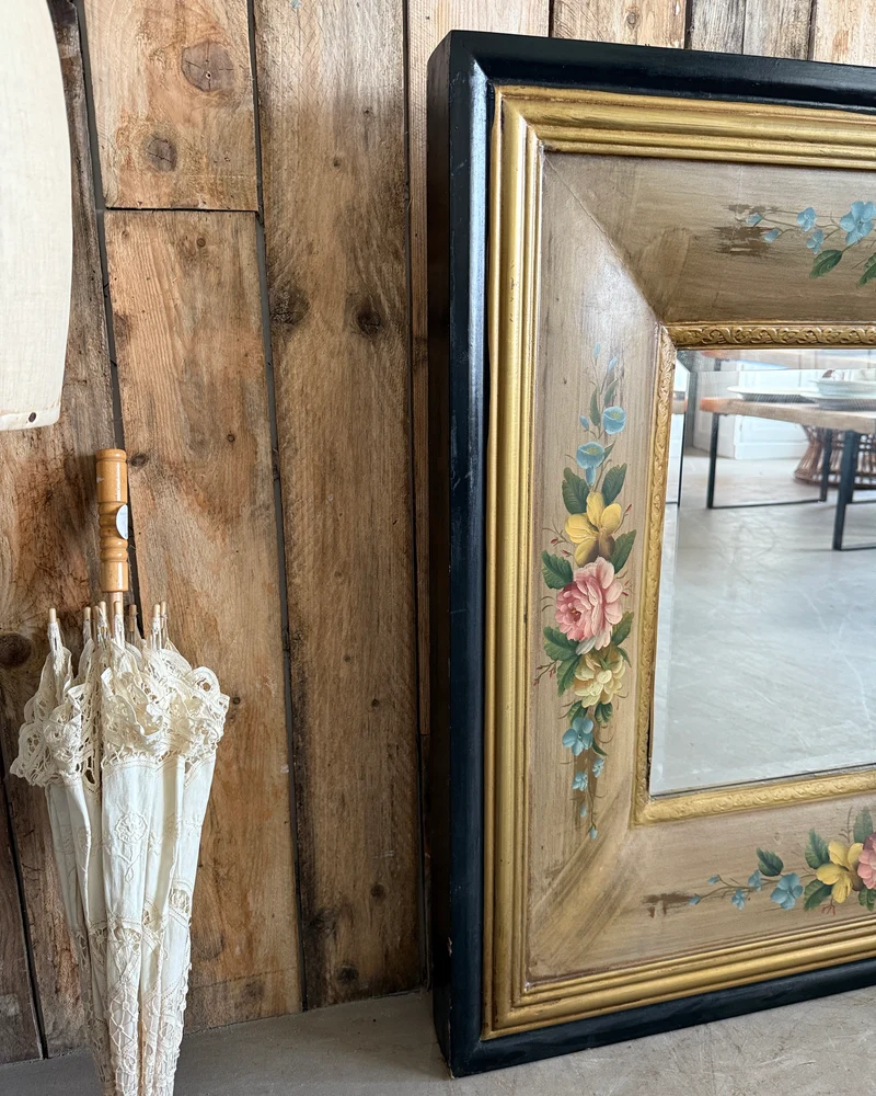 Grand miroir peint