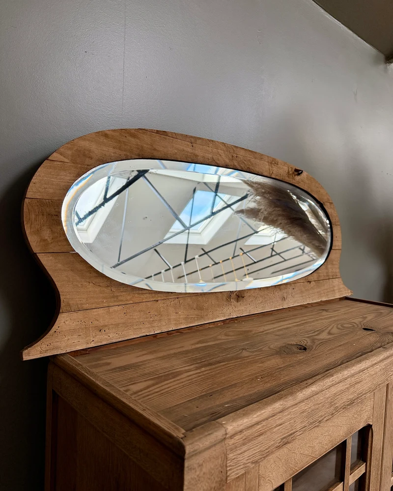 Miroir ovale de coiffeuse