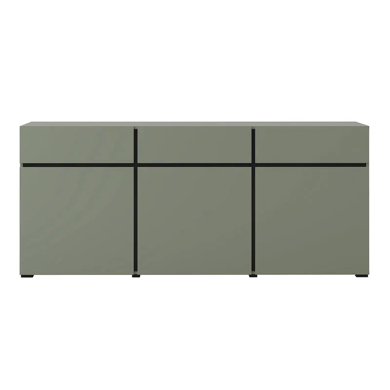 Buffet 3 portes 3 tiroirs Lilia Vert