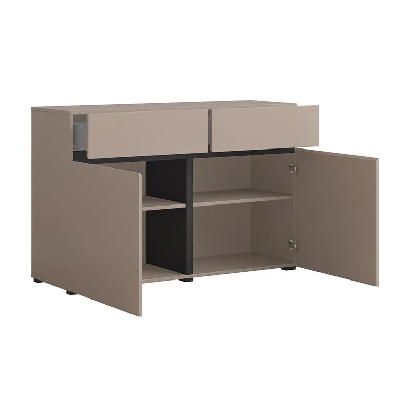 Buffet 2 portes 2 tiroirs Lilia Taupe