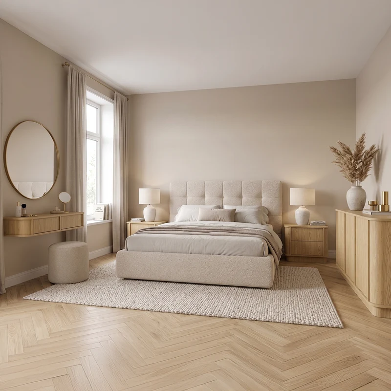 Console coiffeuse murale Halina Bois