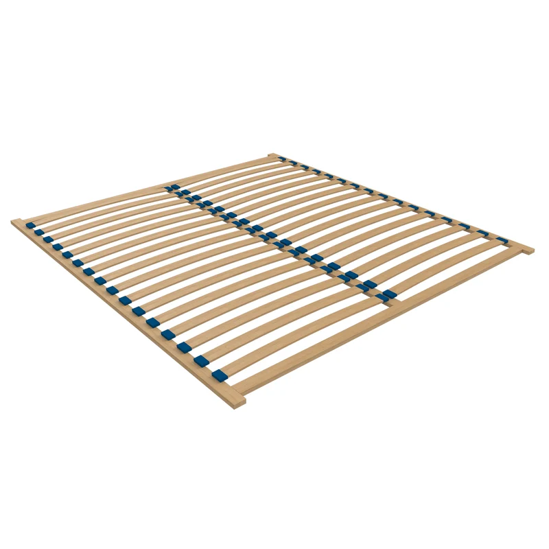Lit 180x200 sommier inclus Téana Bois et Beige