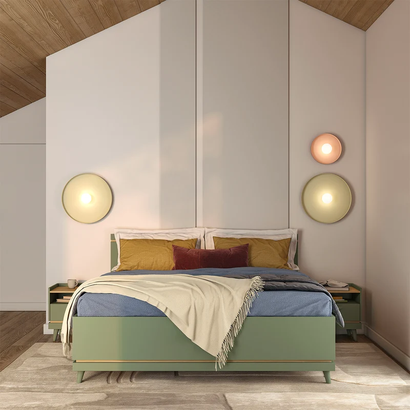 Lit 180x200 sommier inclus Sandy Vert