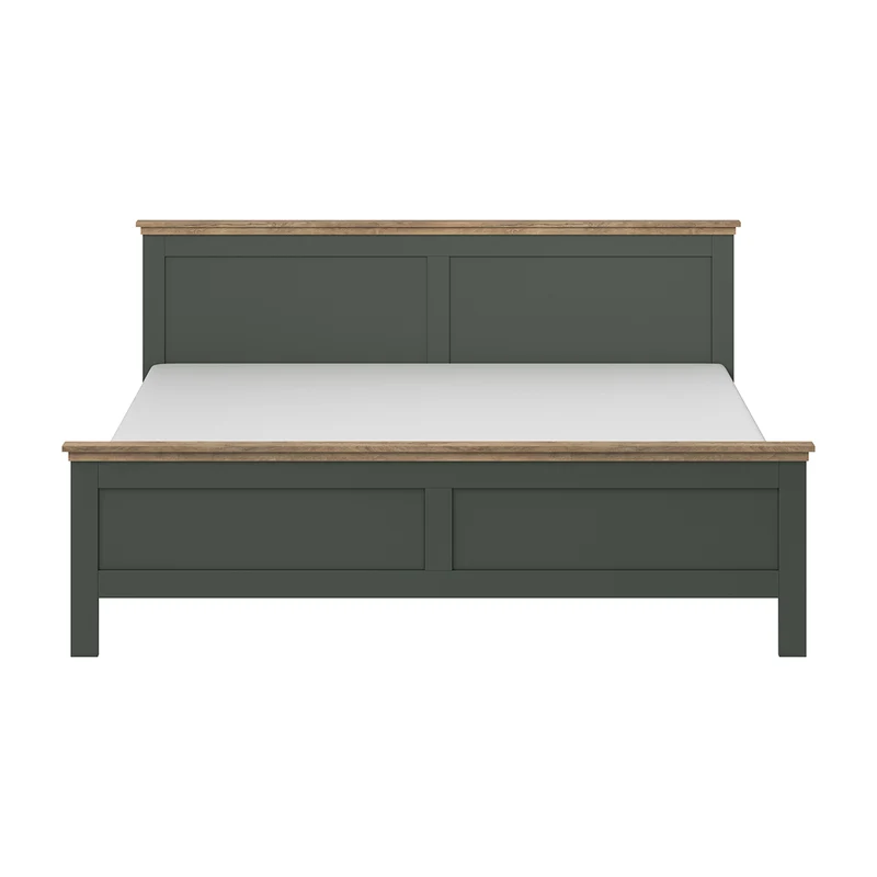 Lit 180x200 sommier inclus Martin Vert et Bois
