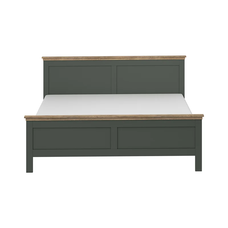 Lit 140x200 sommier inclus Martin Vert et Bois