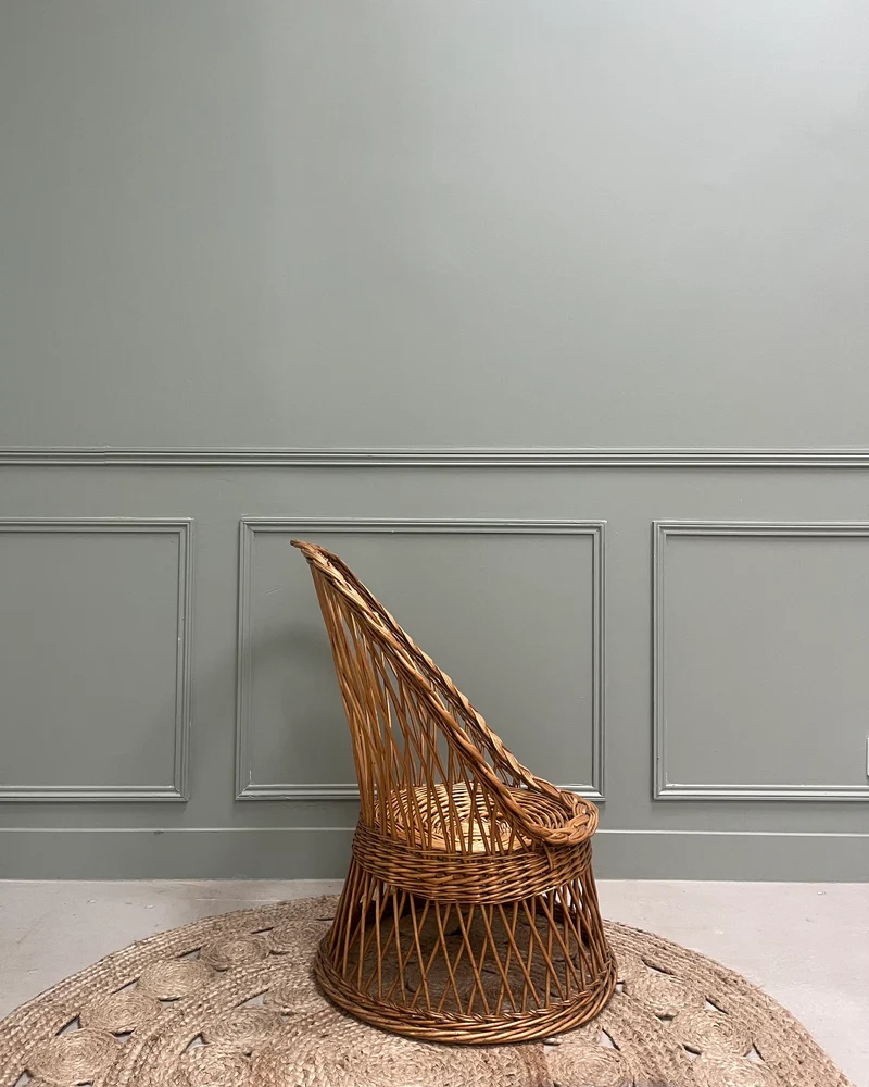 Fauteuil en rotin pour enfants