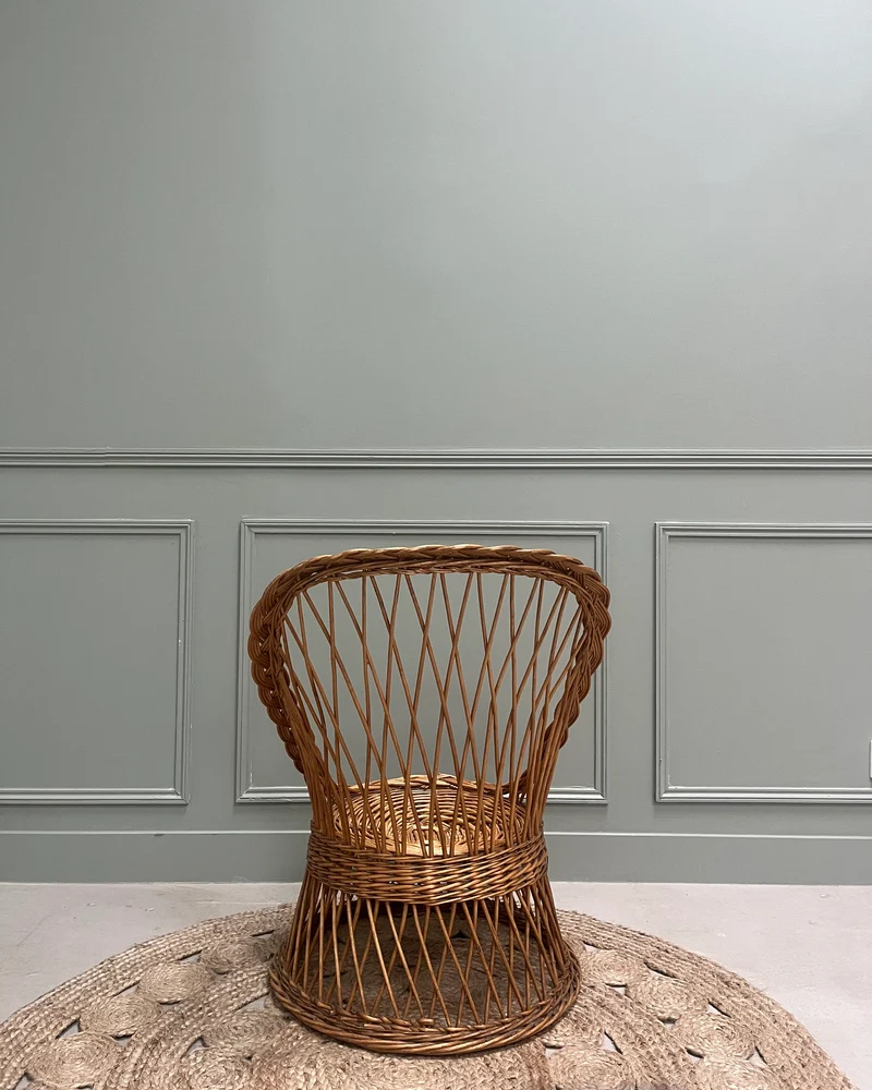 Fauteuil en rotin pour enfants