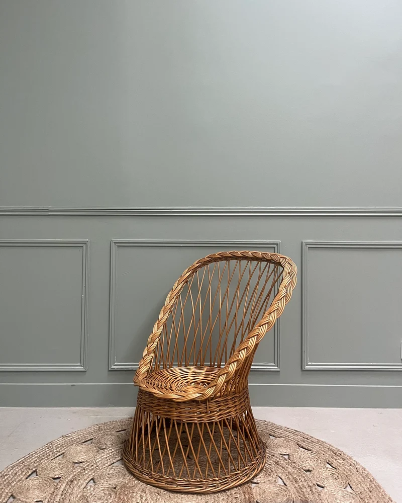 Fauteuil en rotin pour enfants