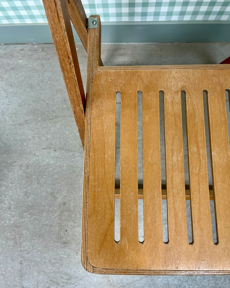 Paire de chaises pliantes 70s
