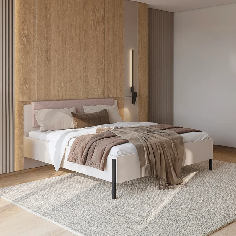 Lit 180x200 sommier inclus Bérénice Cachemire