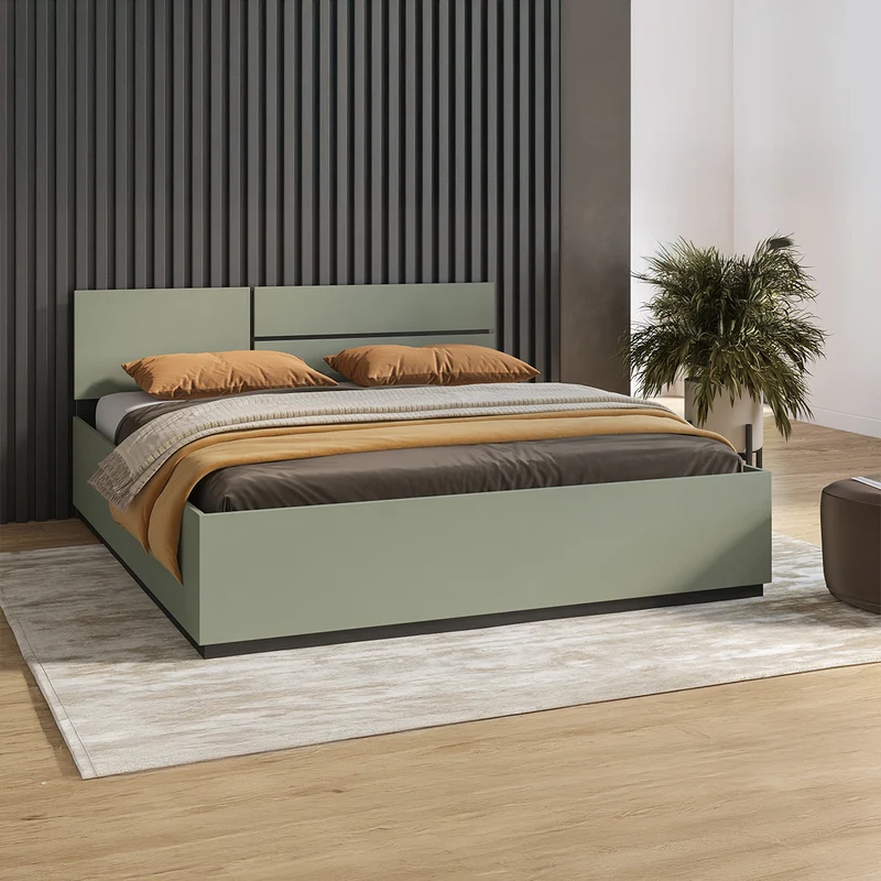 Lit 180x200 sommier inclus Lilia Vert