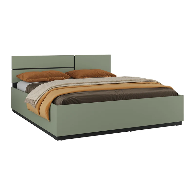 Lit 180x200 sommier inclus Lilia Vert