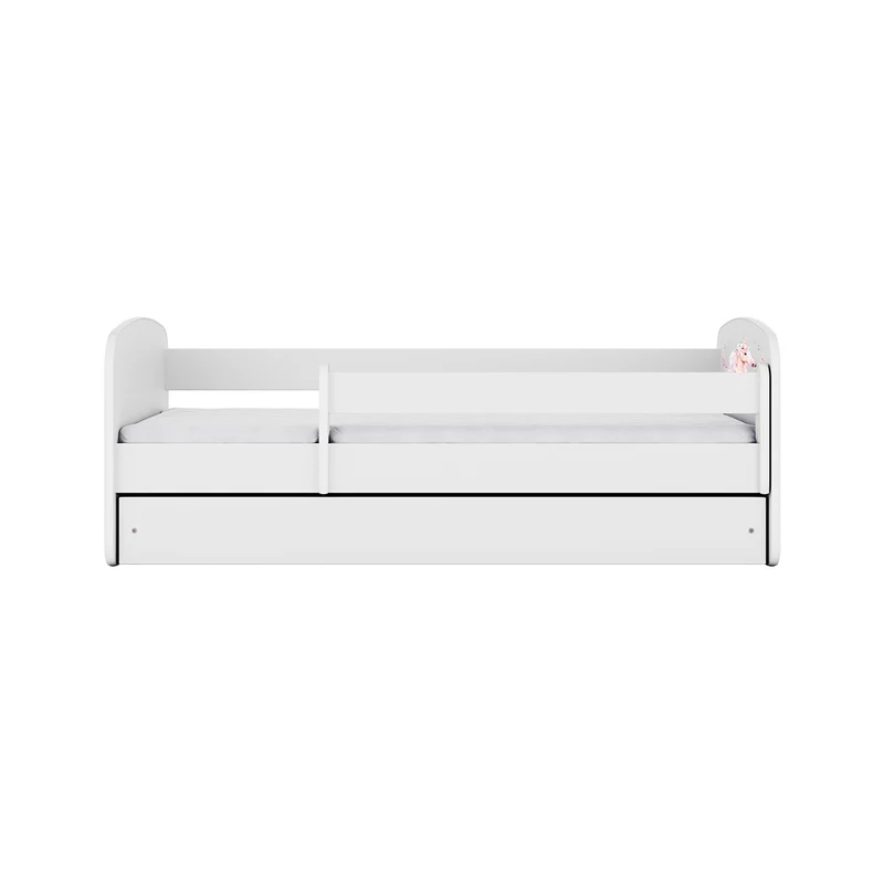 Lit 80x180 sommier et tiroir inclus Kocot Kids Babydream Licorne - Blanc