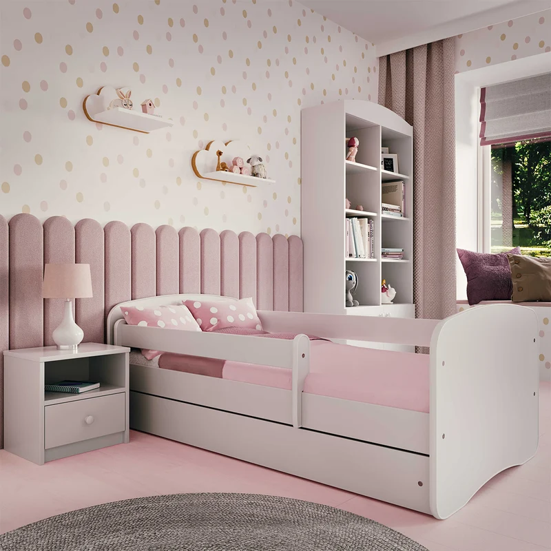 Lit 80x180 sommier et tiroir inclus Kocot Kids Babydream - Blanc