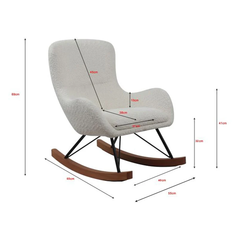 Mini fauteuil à bascule Vipack Rocky Beige