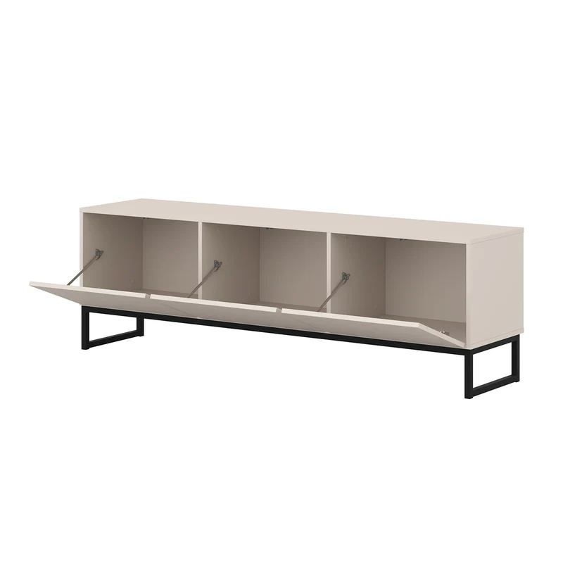 Meuble TV 3 portes 157 cm Loa Cachemire