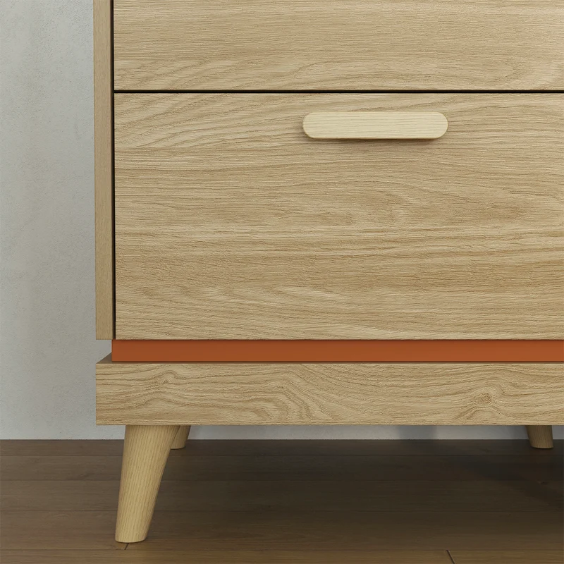 Armoire 3 portes 3 tiroirs Sandy Bois