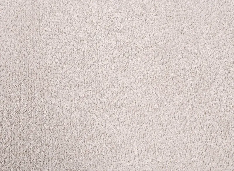 Canapé d'angle convertible avec coffre en tissu bouclette beige MARLA - Angle droit