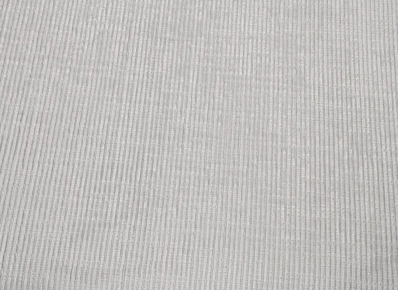 Canapé d'angle convertible avec coffre en velours chiné blanc écru LUFY - Angle gauche