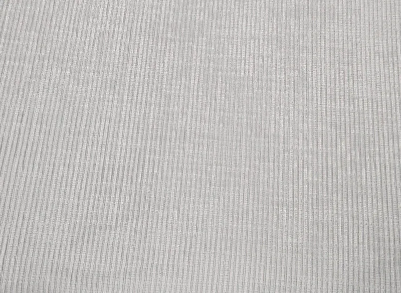 Canapé d'angle convertible avec coffre en velours chiné blanc écru LUFY - Angle droit