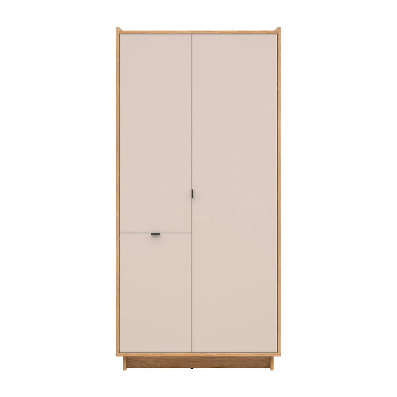 Armoire 3 portes Donna Cachemire et Bois