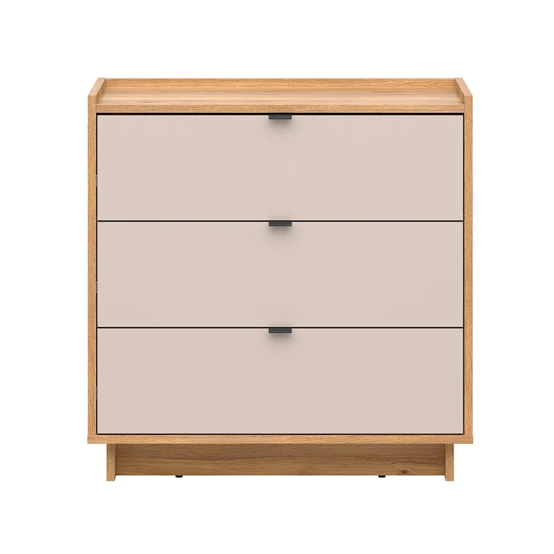 Commode 3 tiroirs Donna Cachemire et Bois