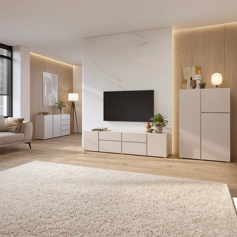 Buffet 2 portes 4 tiroirs Maxis Cachemire