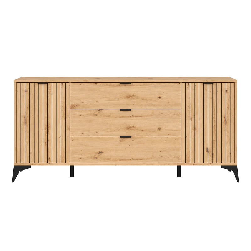 Buffet 2 portes 3 tiroirs 180 cm Mao Bois