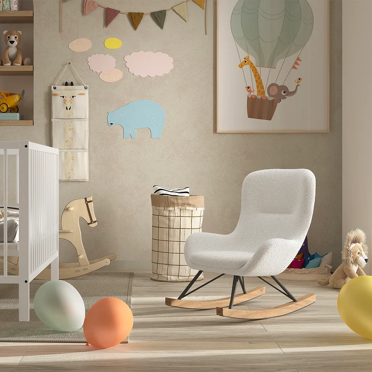 Mini fauteuil à bascule Vipack Rocky Blanc