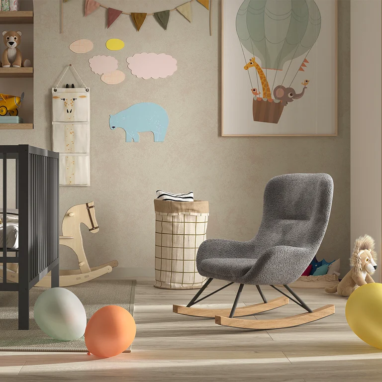 Mini fauteuil à bascule Vipack Rocky Gris foncé