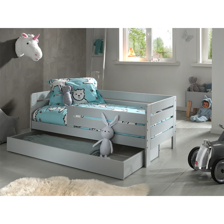 Tiroir de lit 70x140 Vipack Ted et Tod - Gris