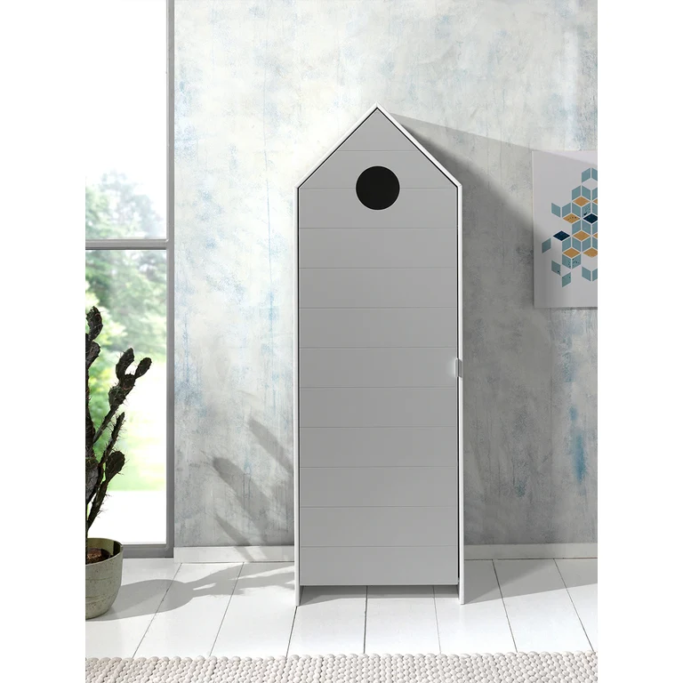 Armoire 1 porte Vipack Casami - Gris