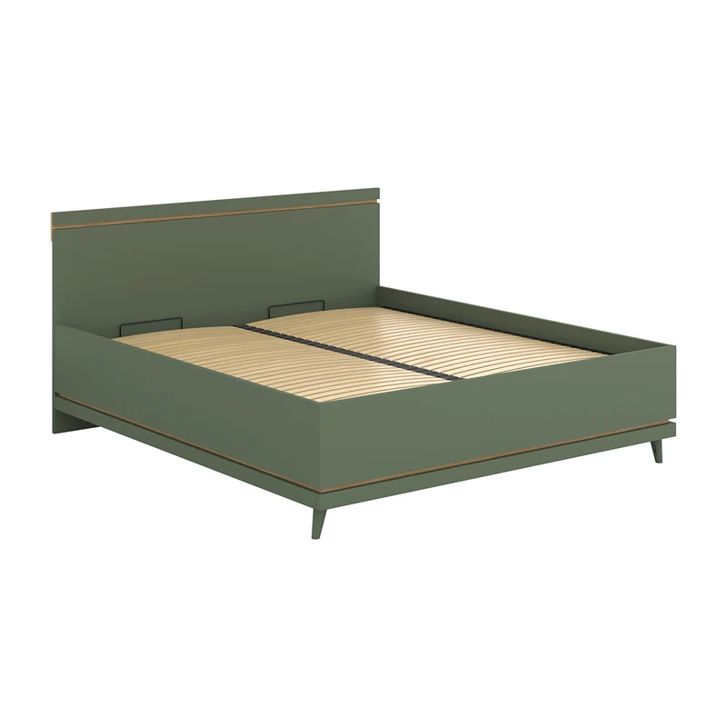 Lit coffre 180x200 sommier inclus Sandy Vert