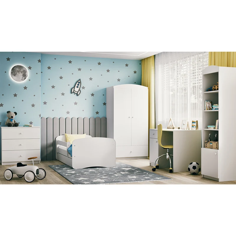 Lit 80x160 sommier et tiroir inclus Kocot Kids Babydream - Blanc