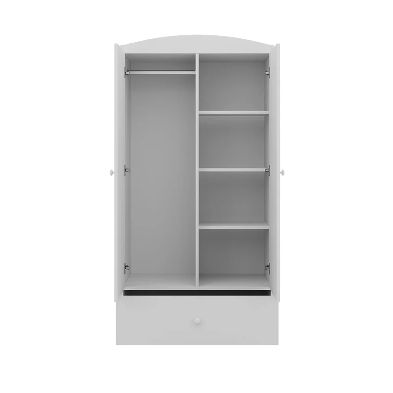 Armoire 2 portes 1 tiroir Kocot Kids Babydream - Blanc