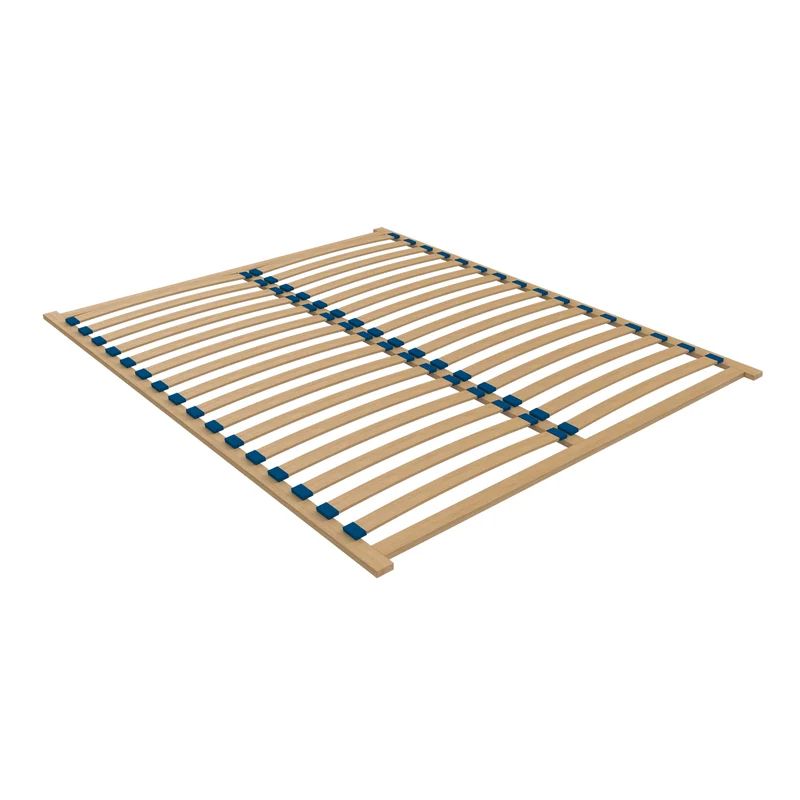 Lit 160x200 sommier inclus Téana Bois et Beige