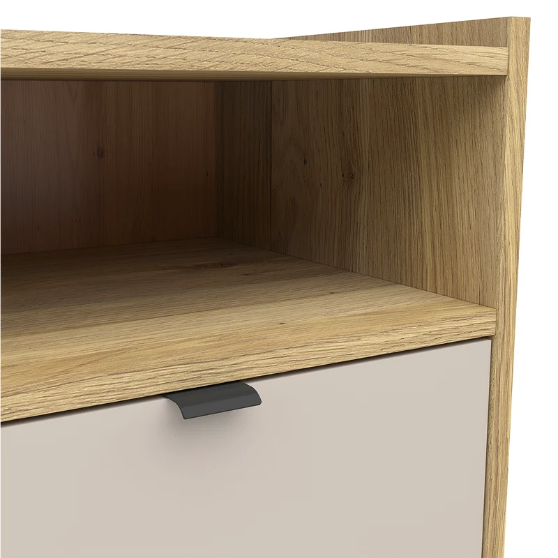 Table de chevet 1 tiroir Donna Cachemire et Bois
