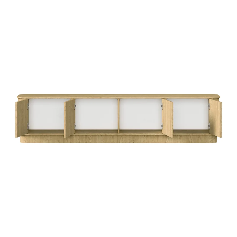 Meuble TV 4 portes 200 cm Halina Bois