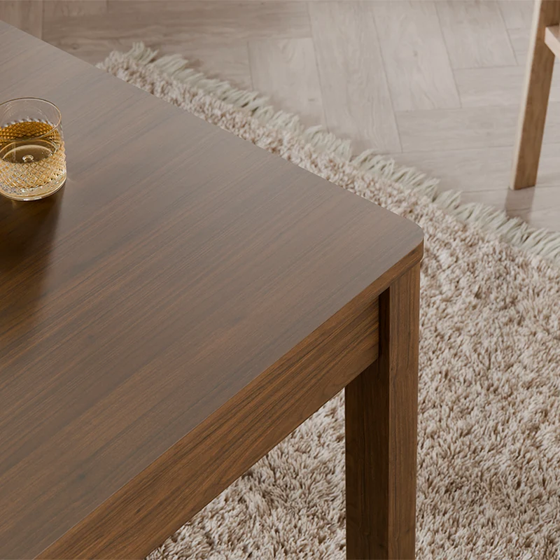 Table à manger extensible 4 à 6 places Riyo Bois foncé